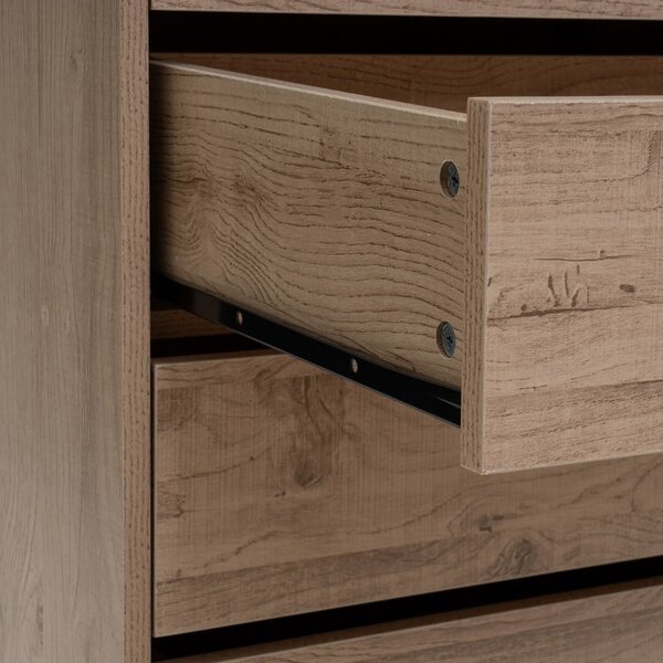 Отворен модулен шкаф от декор от дъб в естествен цвят 60x180x45 cm Modular – Casa Selección
