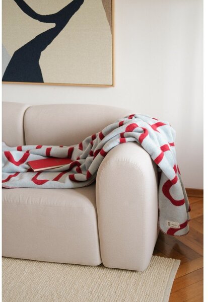 Червено одеяло 150x200 cm Swirl – noo.ma