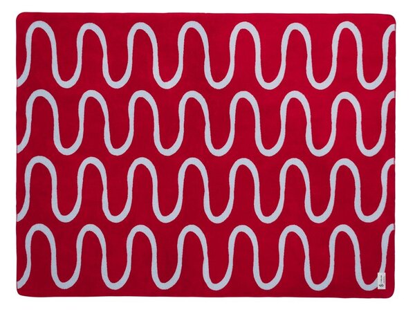 Червено одеяло 150x200 cm Swirl – noo.ma