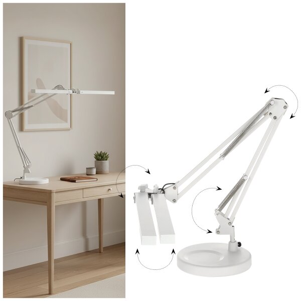 Brilagi - LED димируема настолна лампа VARIO LED/15W/230V 3000-6000K бяла