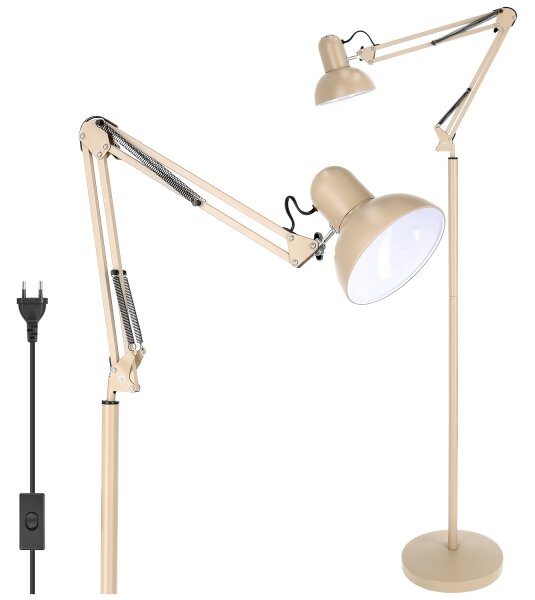 Brilagi - Гъвкава подова лампа TASKER 1xE27/60W/230V 184 cm бежова