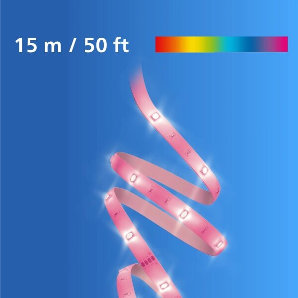 Philips -LED RGB Димируема лента SMART STRIP 15m LED/20W/230V 2200-6500K Wi-Fi