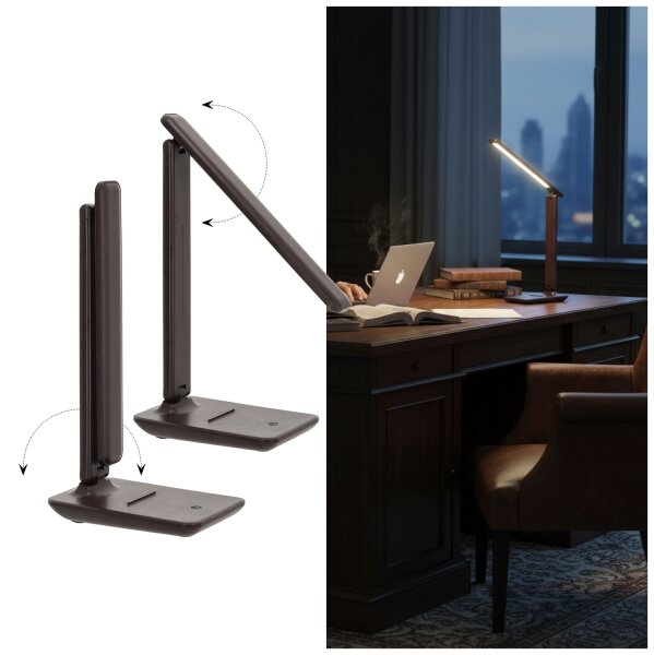 Brilagi-LED Димируема настолна лампа MODO LED/7W/230V 3000/4000/6500K кафява