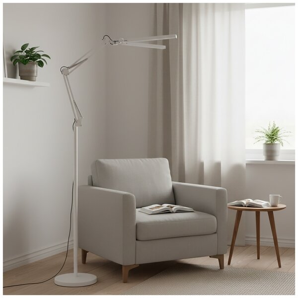 Brilagi - димируема LED гъвкава подова лампа VARIO LED/14W/230V 157 cm бяла