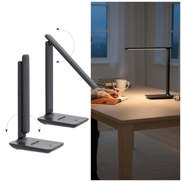 Brilagi -LED Димируема настолна лампа VARIO LED/7W/230V 3000/4000/6500K антрацит