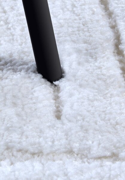 Бял кръгъл килим ø 160 cm Panglao New York White – Elle Decoration