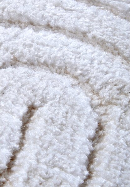 Бял кръгъл килим ø 160 cm Panglao New York White – Elle Decoration