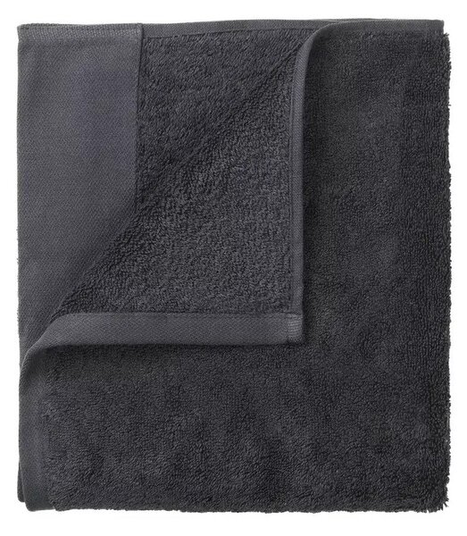 Антрацитни кърпи в комплект 2 бр. от органичен памук от тери 30x50 cm Riva – Blomus