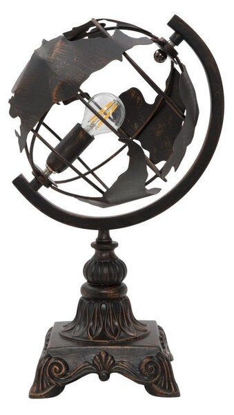 Черна настолна лампа с метален абажур (височина 40 cm) World Industry – Mauro Ferretti