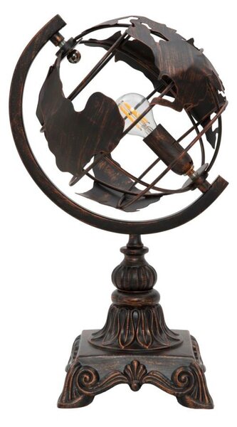 Черна настолна лампа с метален абажур (височина 40 cm) World Industry – Mauro Ferretti