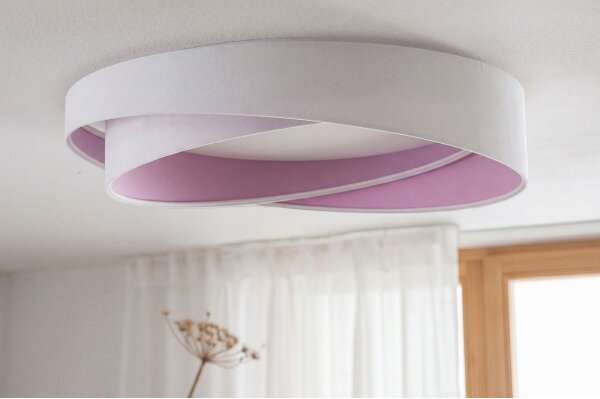 LED таванен плафон GALAXY MODERN LED/24W/230V Ø 55 см бяло/лилаво