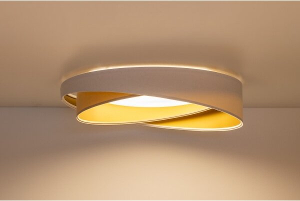 LED таванно осветително тяло GALAXY MODERN LED/24W/230V Ø 55 см бяло/бежово/златисто