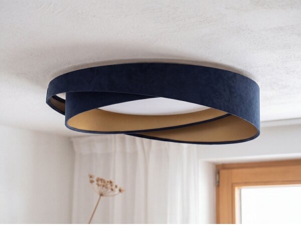LED таванен плафон GALAXY MODERN LED/24W/230V Ø 55 см син/златист