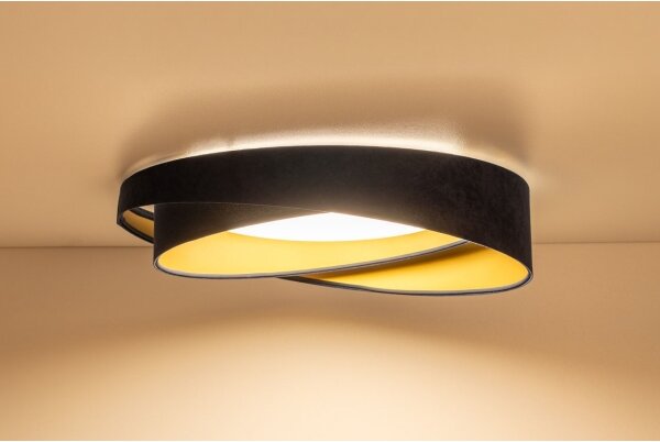 LED таванен плафон GALAXY MODERN LED/24W/230V Ø 55 см син/златист