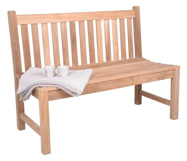 Градинска пейка от масивно дърво в естествен цвят Solo – Garden Pleasure