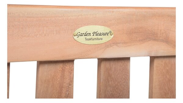 Градинска пейка от масивно дърво в естествен цвят Solo – Garden Pleasure