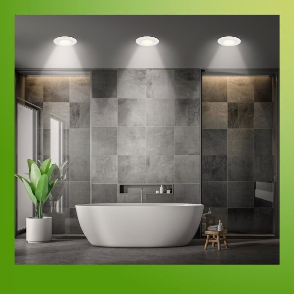 Briloner 7588036 - Комплект 3xLED таванно осветително тяло за баня KLIRA 3xLED/4,9W/230V IP44, бяло