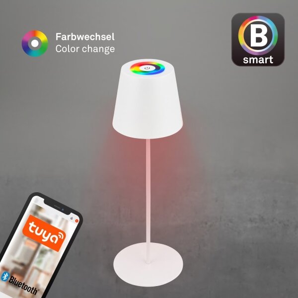 Briloner 7559016-LED RGB St настолна лампа COLORIS 3,5W/5V IP44 2000mAh Wi-Fi Tuya