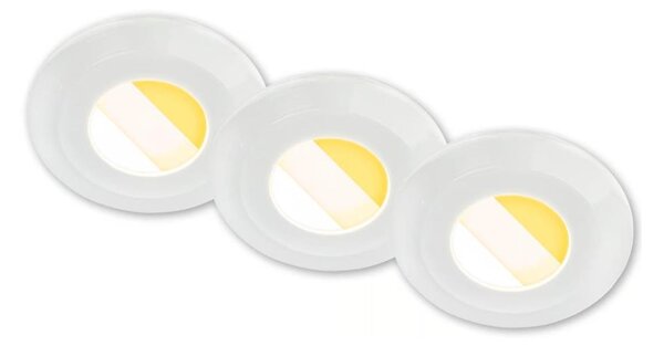 Briloner 7588036 - Комплект 3xLED таванно осветително тяло за баня KLIRA 3xLED/4,9W/230V IP44, бяло