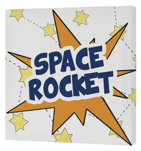 Пластно HappyFriday Mr Fox Space rocket Многоцветен 27 x 27 cm