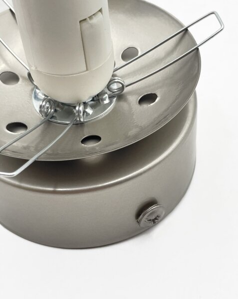 Плафон ELIAS 1xE14/5W/230V Ø 13 см матов хром/прозрачно