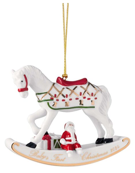 CHRISTMAS CLASSICS ROCKING HORSE КОЛЕДНА ВИСУЛКА ЗА ЕЛХА КОНЧЕ 10 СМ