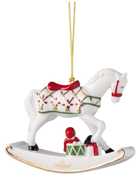 CHRISTMAS CLASSICS ROCKING HORSE КОЛЕДНА ВИСУЛКА ЗА ЕЛХА КОНЧЕ 10 СМ