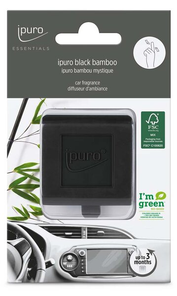 ESSENTIALS АРОМАТИЗАТОР ЗА АВТОМОБИЛ BLACK BAMBOO