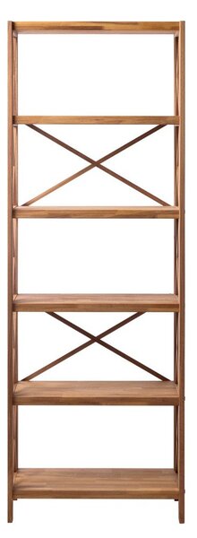 Стелаж от масивен дъб в естествен цвят 70x198 cm X-Shelf – Unique Furniture