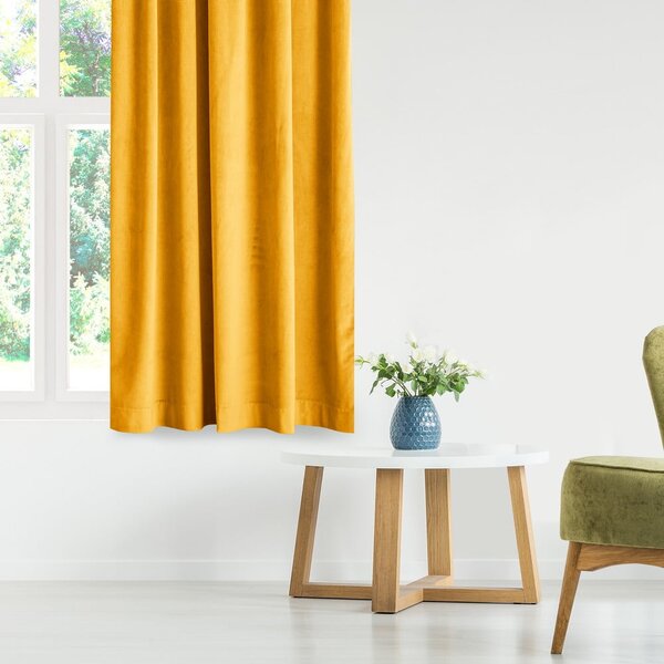 Жълто dimout перде 140x245 cm Eyelets – Restilo