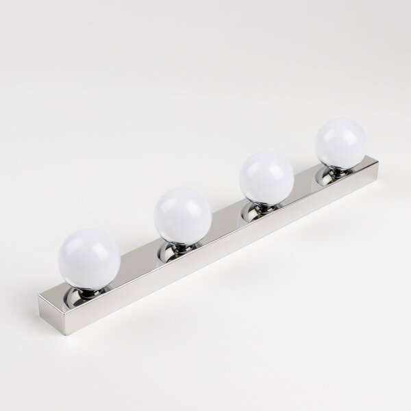 Brilagi - LED огледално осветление за баня HOLLYWOOD 4xLED/3W/230V IP44 хром