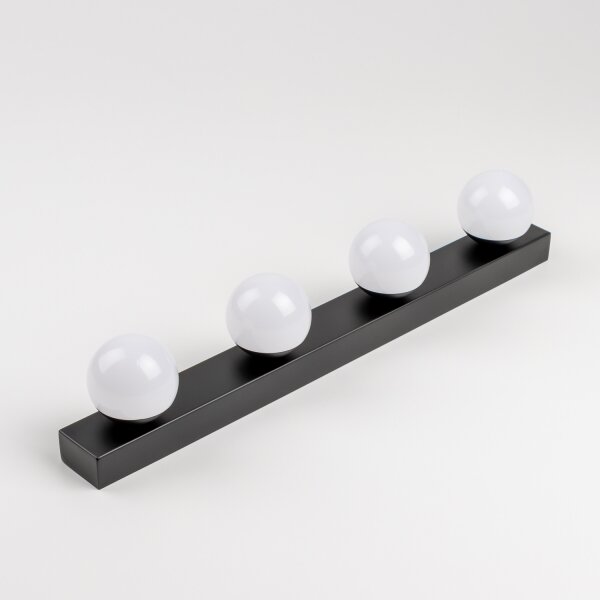 Brilagi - LED осветление за огледало за баня HOLLYWOOD 4xLED/3W/230V IP44 черно