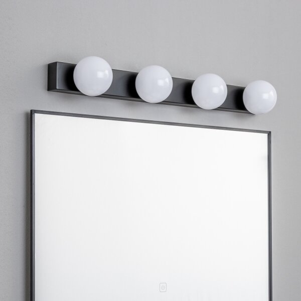 Brilagi - LED осветление за огледало за баня HOLLYWOOD 4xLED/3W/230V IP44 черно
