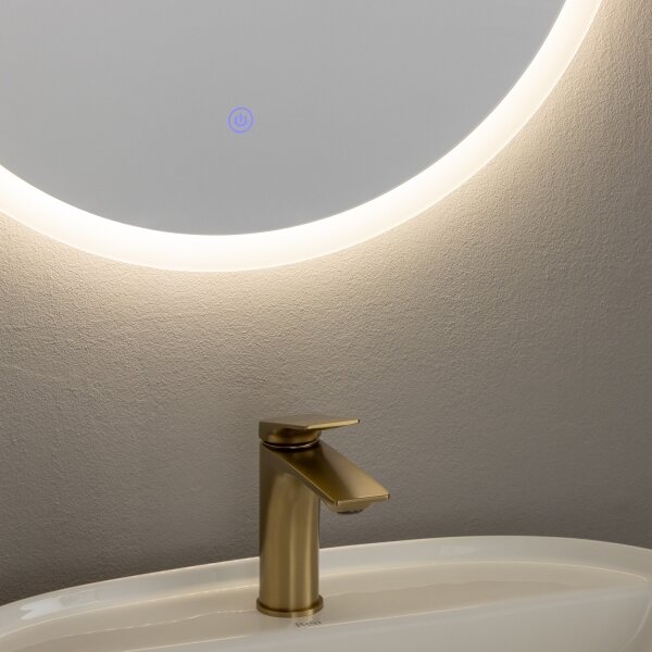 Brilagi - LED огледало за баня CUNEO LED/19W/230V Ø 60 cm IP44 CRI 90 димируемо + CCT