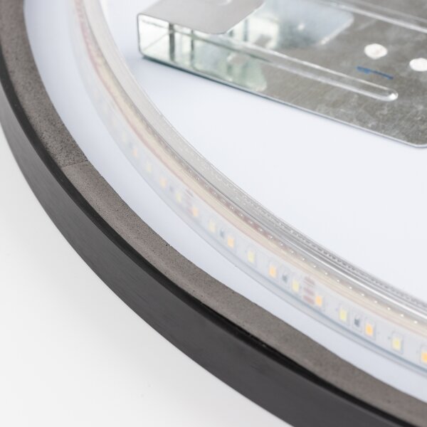 Brilagi-LED Огледало за баня NOVARA LED/19W/230V, 60 см, черно, IP44, CRI 90, с възможност за димиране (димер) + CCT (регулируема цветна температура)