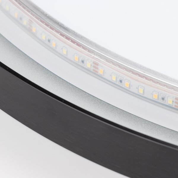 Brilagi - LED огледало за баня ASTI LED/19W/230V 60 см черно IP44 CRI 90 димируемо + CCT