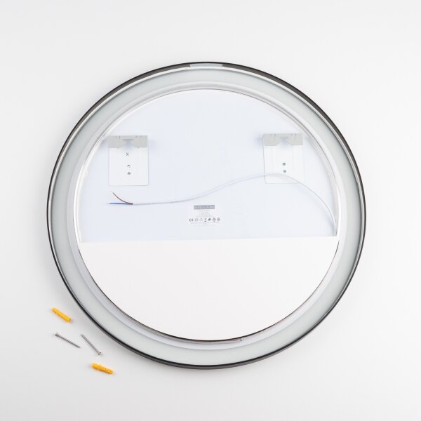 Brilagi - LED огледало за баня ASTI LED/19W/230V 60 см черно IP44 CRI 90 димируемо + CCT