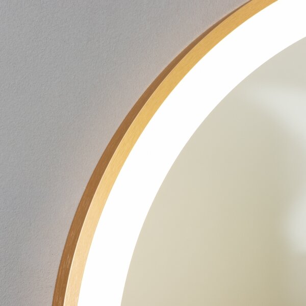 BRILAGI-LED Огледало за баня ERBA LED/25W/230V 50x80 cm златно IP44 CRI 90 с димер + CCT