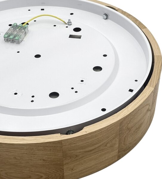 Brilagi - LED таванно осветително тяло CARVALHO LED/36W/230V, цвят дъб, диаметър 37,5 cm