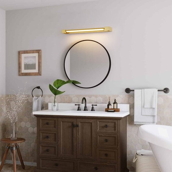 Brilagi-LED Огледално осветление за баня AQUA LINE LED/18W/230V 60 cm IP44 златисто
