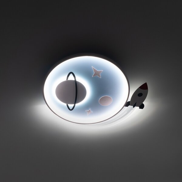 Brilagi -LED Детско таванно осветително тяло STARSHIP LED/64W/230V 3000/4500/6000K синьо