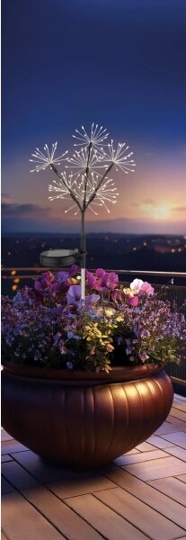 Globo 36092 - LED соларна лампа 3xLED/0,06W/3V IP44, ефект фойерверк