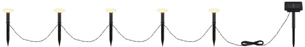 Globo 36354-5 - LED соларна гирлянда 5xLED/0,06W/3V IP44 цветчета