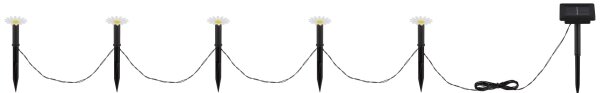 Globo 36354-5 - LED соларна гирлянда 5xLED/0,06W/3V IP44 цветчета