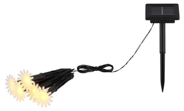 Globo 36354-5 - LED соларна гирлянда 5xLED/0,06W/3V IP44 цветчета
