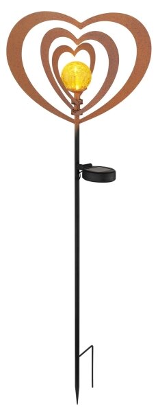 Globo 36580R - LED соларно осветително тяло LED/0,06W/3V IP44 ръждиво сърце