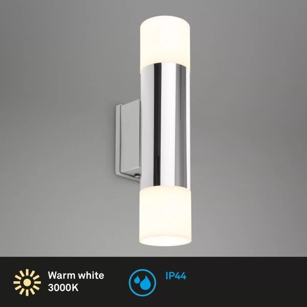 Briloner - LED стенен осветител за баня 2xGU10/4,8W/230V IP44 3000K хром