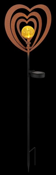 Globo 36580R - LED соларно осветително тяло LED/0,06W/3V IP44 ръждиво сърце