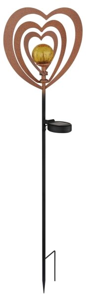 Globo 36580R - LED соларно осветително тяло LED/0,06W/3V IP44 ръждиво сърце