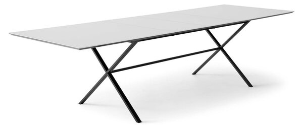 Бяла сгъваема трапезна маса с бял плот 90x165 cm Meza – Hammel Furniture